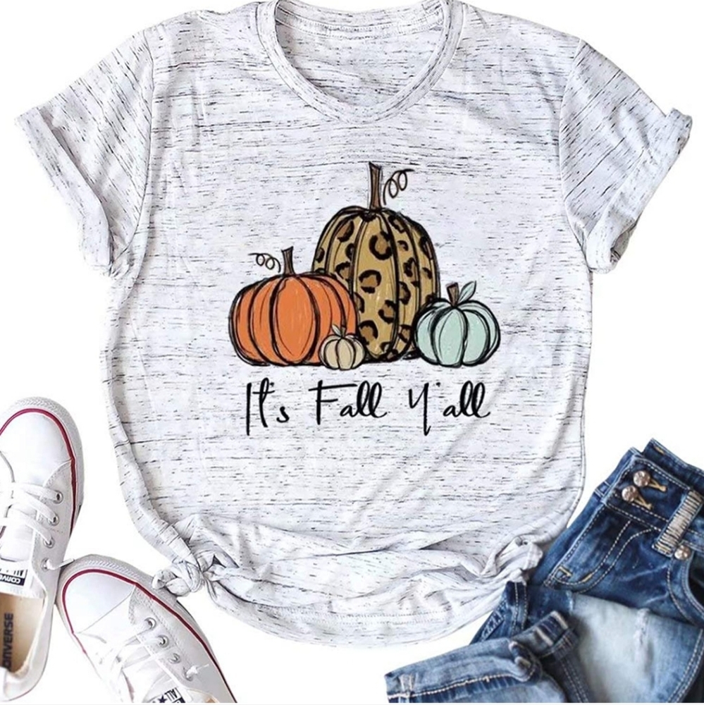 It's Fall Y'all Pumpkin TShirt